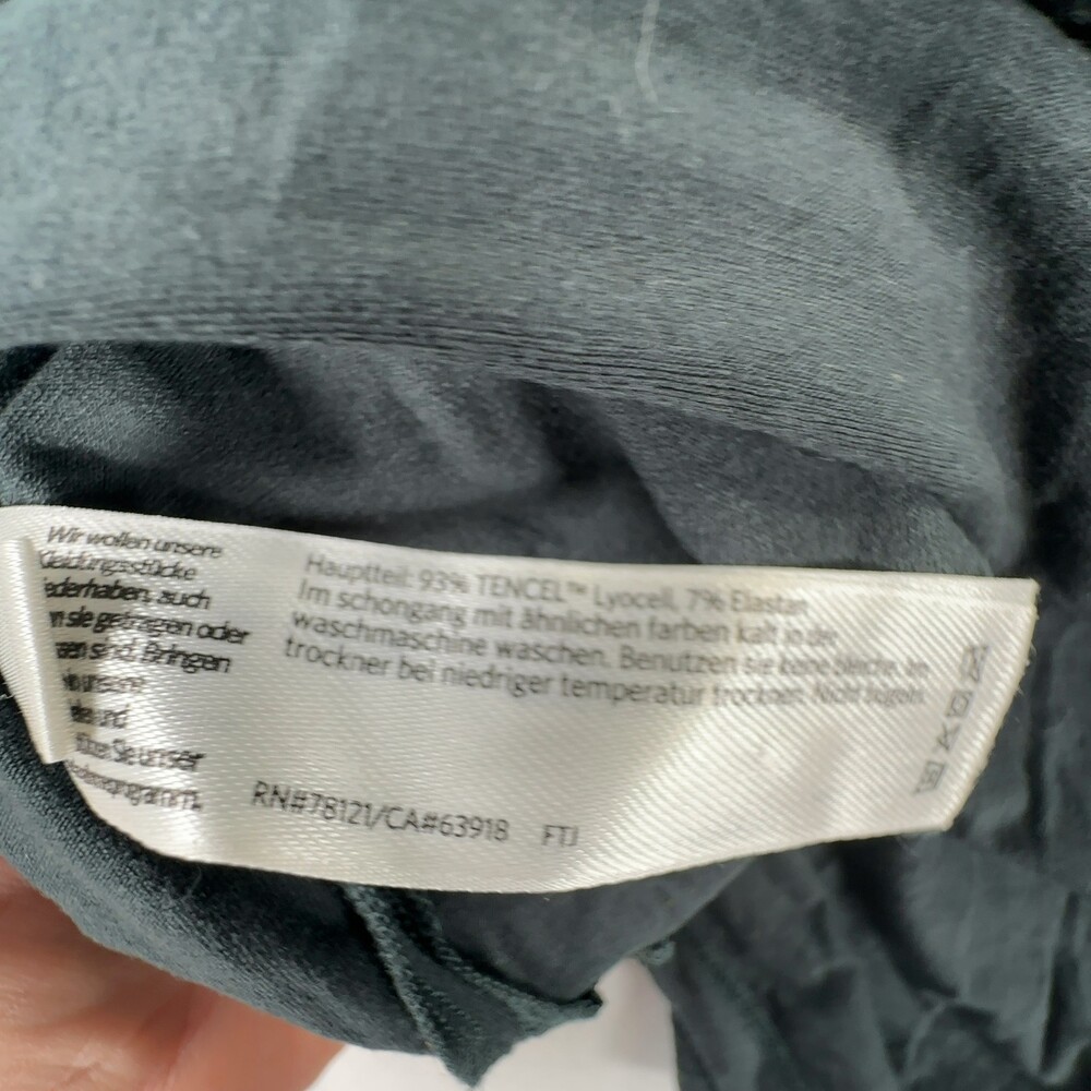 Eileen Fisher Sleeveless Mock Neck Top TENCEL Lyocell Dark Green Women's Size XS - Picture 8 of 9